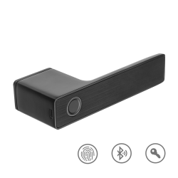 TOCCO Elektroniczna Klamka Dotykowa Premium - Czarna, Idealna do Drzwi 38-45 mm