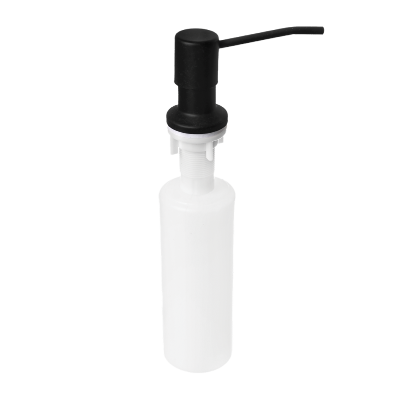 Elegancki dozownik LIBRA na płyn - czarny mat, pojemność 320 ml, stal nierdzewna