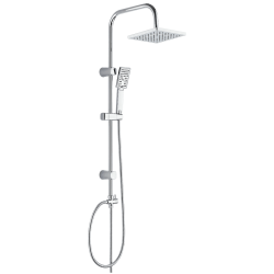 Deszczownia Kvadrato Chrome 3F z Antykamień i Antyskręt dla luksusowego prysznica