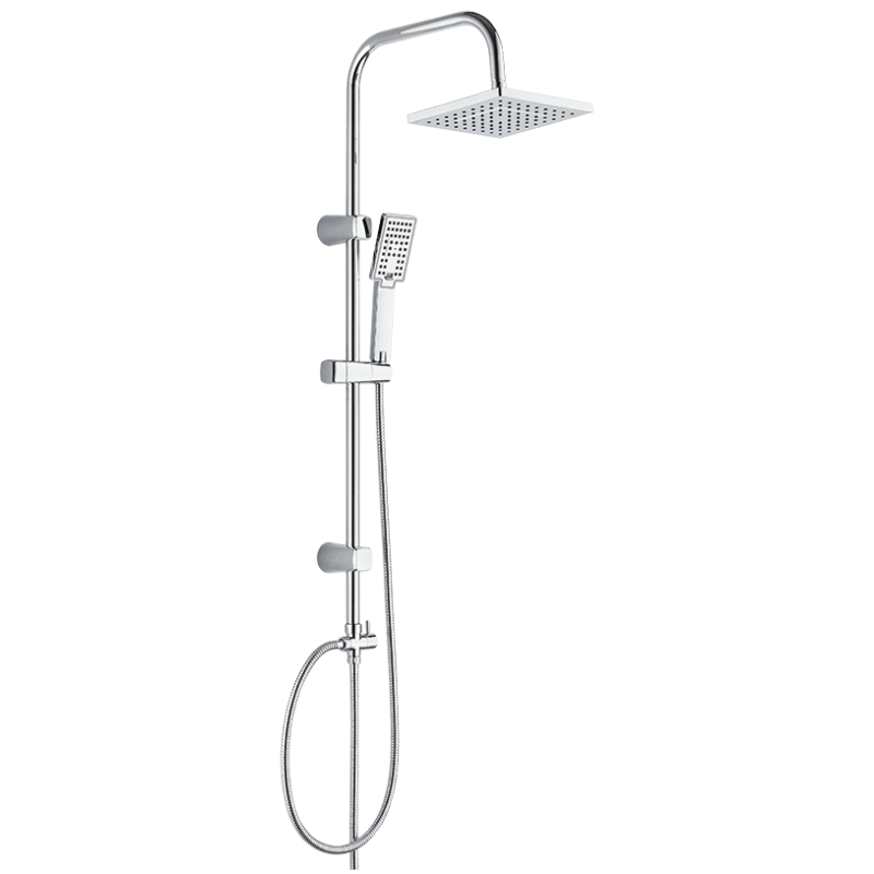 Deszczownia Kvadrato Chrome 3F z Antykamień i Antyskręt dla luksusowego prysznica