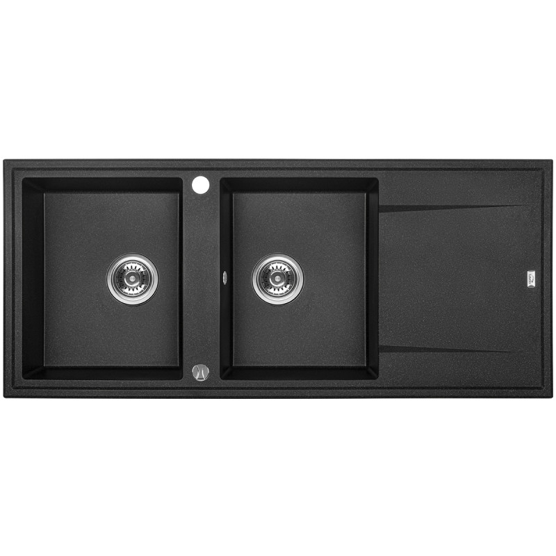 Elegancki i Wytrzymały Zlewozmywak Megalo 2K z Długim Ociekaczem - Idealny do Nowoczesnej Kuchni