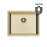 Aden Gold Premium - Wyjątkowy zlewozmywak 1-komorowy, złoty akcent do nowoczesnej kuchni