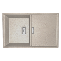 Laveo Tonga zlewozmywak granitowy beżowe 500x800 1-komorowy