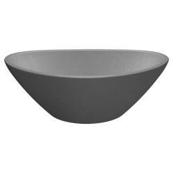 Laveo Vela umywalka nablatowa granitowa szare