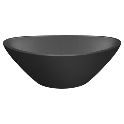 Granitowa Umywalka Vela 200mm Czarna - Elegancja i Trwałość na Lata!