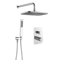 Laveo Tores komplet natryskowy chrom