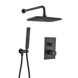 Laveo Tores komplet natryskowy czarna