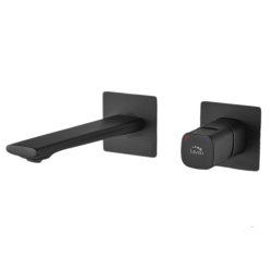 Laveo Tores bateria umywalkowa podtynkowa złoto szampańskie