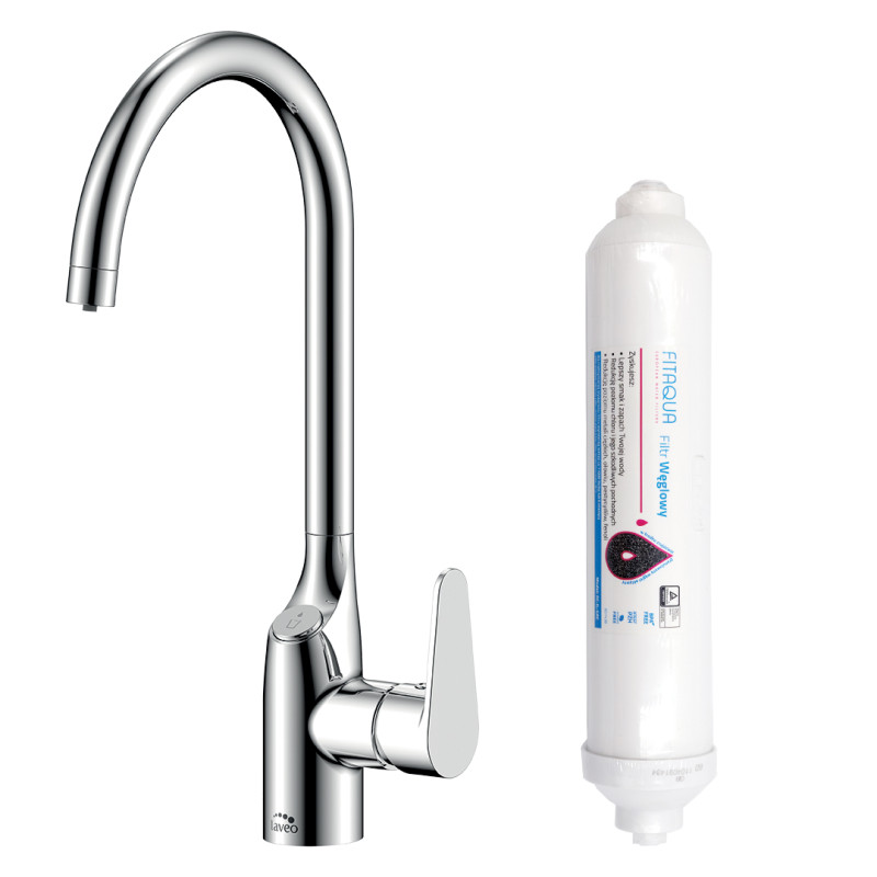 Chromowana Bateria Claro Amii z Filtracją - Elegancja i Funkcjonalność w Twojej Kuchni