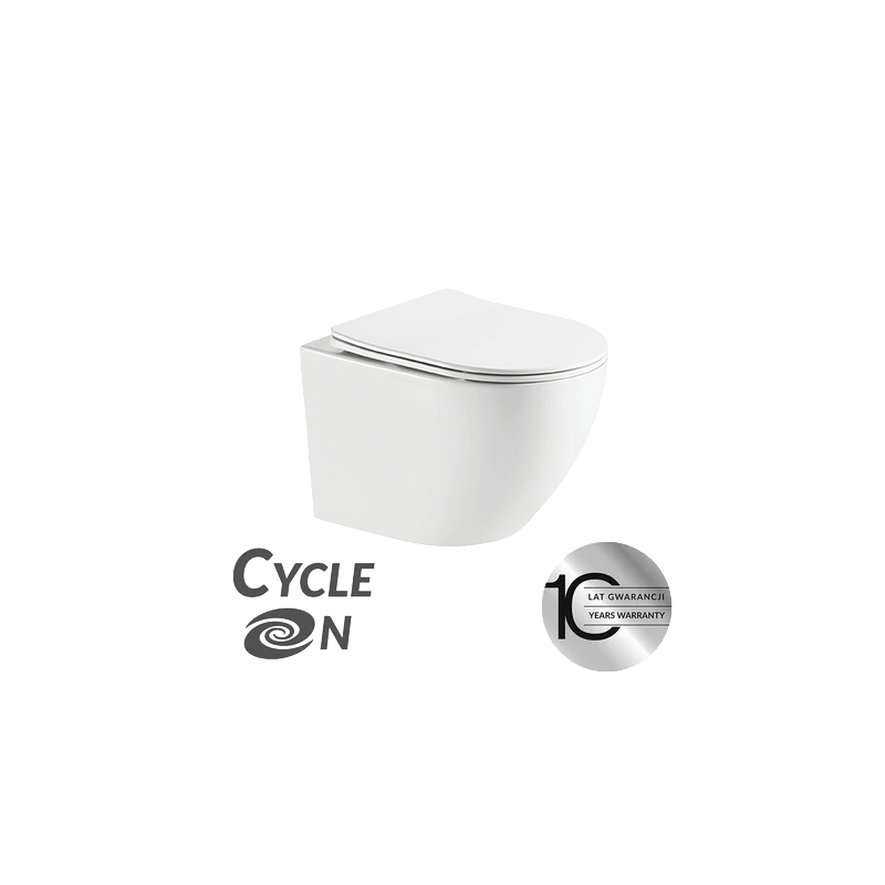 Desna Elegance 2.0 - Nowoczesna Miska Wisząca z Wirówkowym Spłukiwaniem CycleON