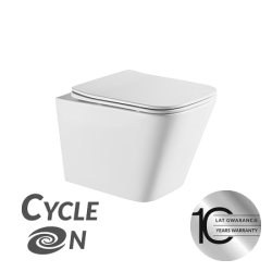 Rewolucyjna Miska WC Kvadrato 2.0 – Bezkołnierzowy Sofistikowany Design z Technologią CycleON