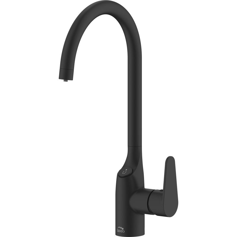 Czarna Elegancja Claro - Bateria zlewozmywakowa z filtrem i ruchomą wylewką