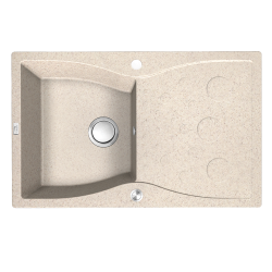 Laveo Molokin zlewozmywak granitowy beżowe 500x800 1-komorowy