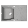 Laveo Molokin zlewozmywak granitowy szare 500x800 1-komorowy