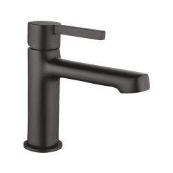 Laveo Alita bateria umywalkowa stojąca czarna