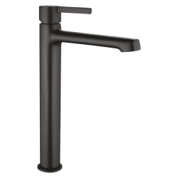 Laveo Alita bateria umywalkowa stojąca nablatowa czarna