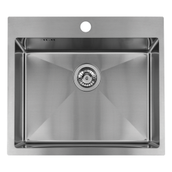 Laveo Malawi zlewozmywak stalowy wpuszczany inox 500x580 1-komorowy