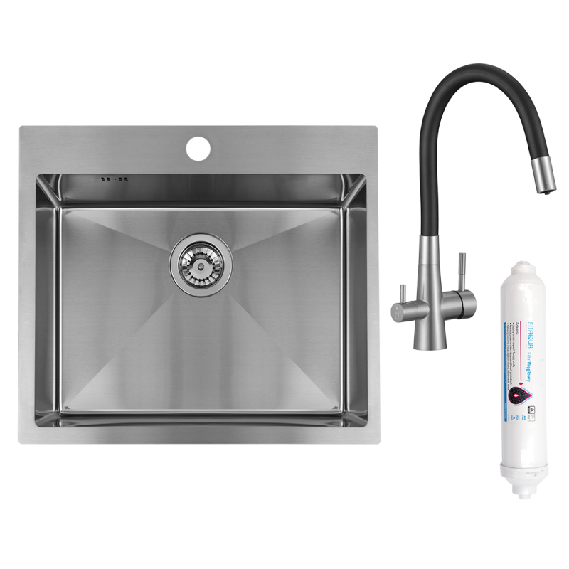 Perfekcyjny Zlewozmywak Inox z Baterią Filtrującą Malawi – Twoja Kuchnia w Nowoczesnym Stylu!