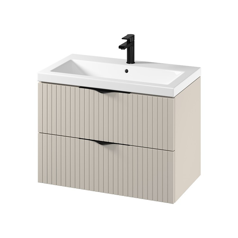 Elegancka Kaszmirowa Szafka z Umywalką Cersanit Tirso 80cm - Nowoczesne Wnętrza