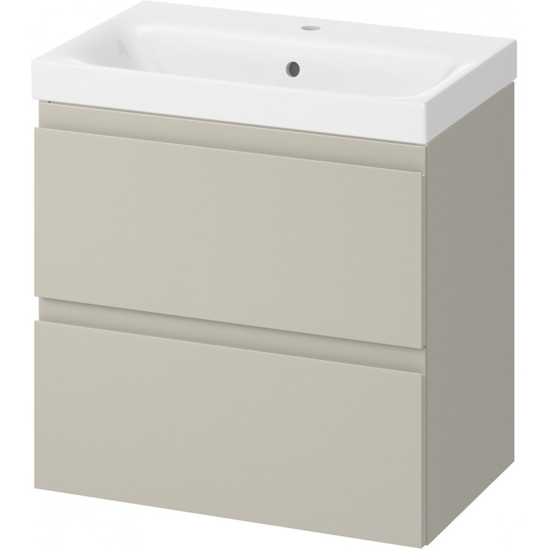 Szafka Wisząca z Umywalką Cersanit Moduo Slim 60 cm, Kaszmir Matowy, Nowoczesny Design