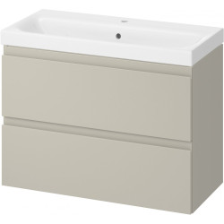 CERSANIT MODUO SLIM 80cm Kaszmir Mat - Nowoczesna Szafka z Umywalką dla Twojej Łazienki!