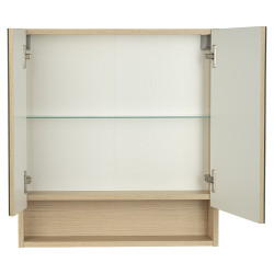 Szafka Wisząca z Lustrem Aria 60cm, Dąb Vicenza, Elegancki Dodatek Łazienkowy