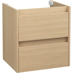 Nowoczesna szafka podumywalkowa ASTOR ARIA 50cm dąb, 2 szuflady z cichym domykiem