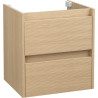 Nowoczesna szafka podumywalkowa ASTOR ARIA 50cm dąb, 2 szuflady z cichym domykiem