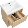 Nowoczesna szafka podumywalkowa ASTOR ARIA 50cm dąb, 2 szuflady z cichym domykiem