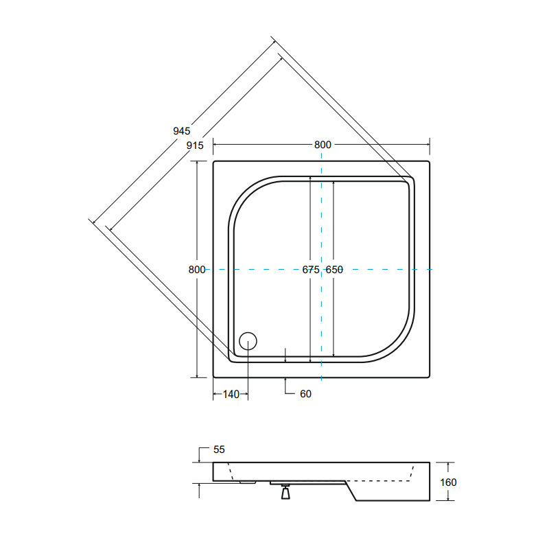 Luksusowy Brodzik Akrylowy Besco Ares 80x80 cm z Syfonem Gratis - Odporność i Styl!