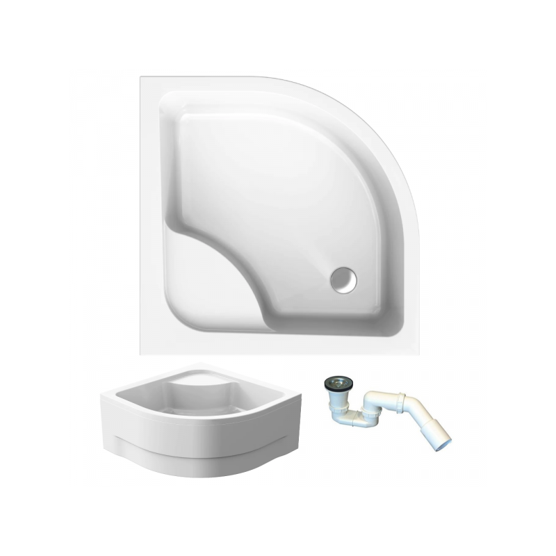 Ekskluzywny Brodzik Półokrągły PAKO 80x80 z Syfonem Gratis - Komfort W Twojej Łazience