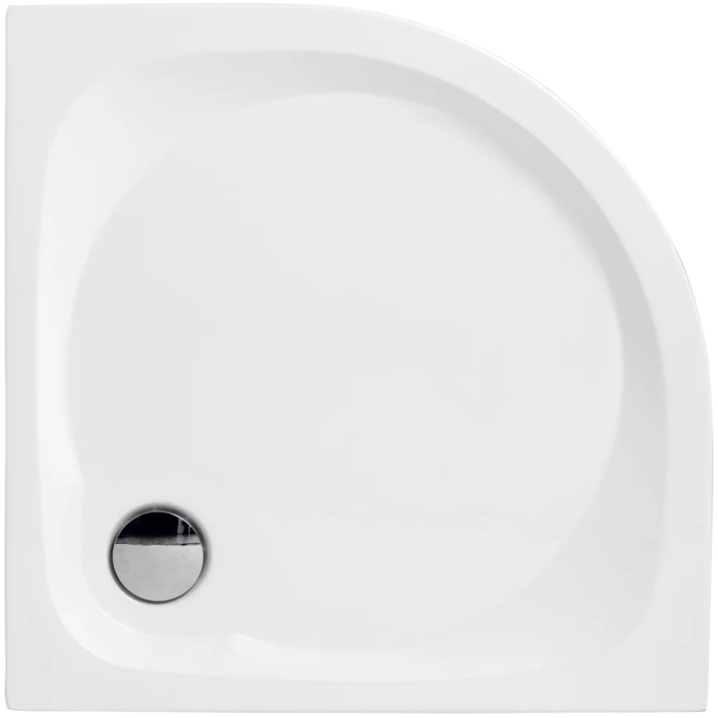 Elegancki brodzik półokrągły 80x80 z syfonem - styl i funkcjonalność dla Twojej łazienki!