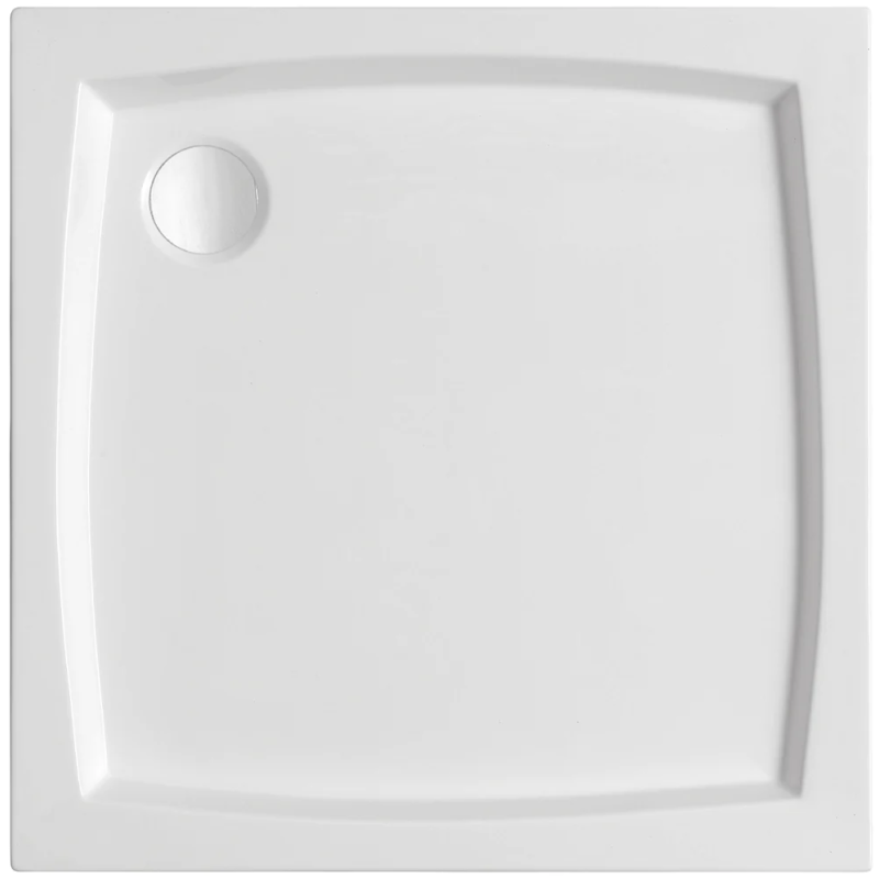 Elegancki brodzik akrylowy PATIO 80x80 - nowoczesny design dla twojej łazienki