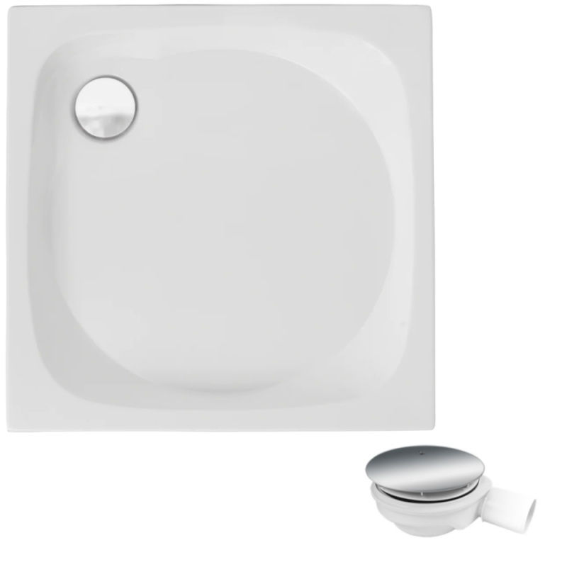 Luksusowy Brodzik 80x80 Polimat z Syfonem - Nowoczesny Design Twojej Łazienki