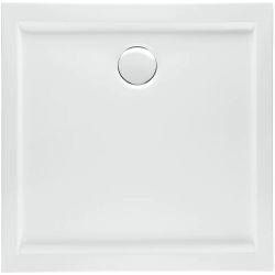 Polimat Brodzik kwadratowy posadzkowy Goliat 80x80 z Syfonem