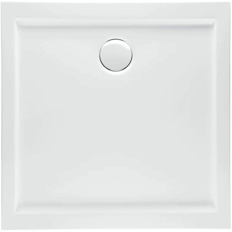 Polimat Brodzik kwadratowy posadzkowy Goliat 80x80 z Syfonem