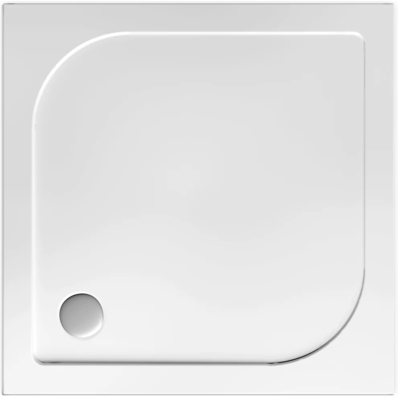 Stylowy brodzik ORIS 100x80 prawy z syfonem gratis - funkcjonalność w asymetrycznym designie