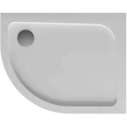 Polimat Brodzik asymetryczny Oris 100x80 prawy z Syfonem