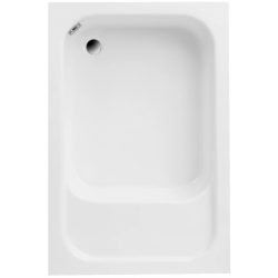 Brodzik Akrylowy Relax z Siedziskiem RONI 120x80, Syfon w Zestawie