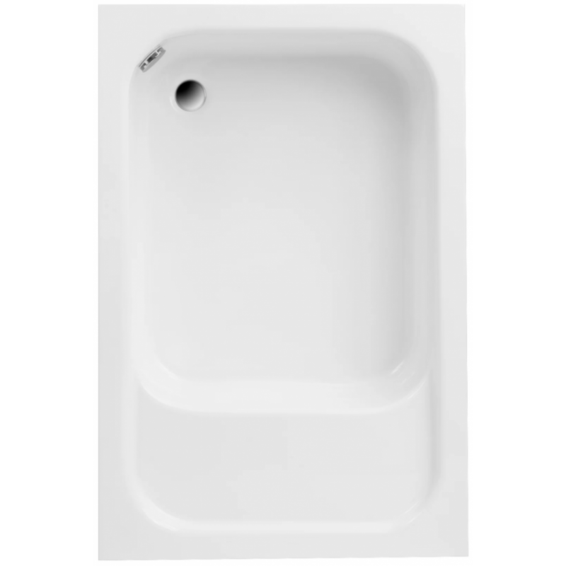 Brodzik Akrylowy Relax z Siedziskiem RONI 120x80, Syfon w Zestawie