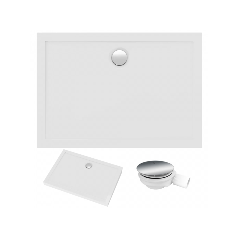 Brodzik LIDER 100x70 z syfonem - Komfortowy i Nowoczesny do Twojej Łazienki