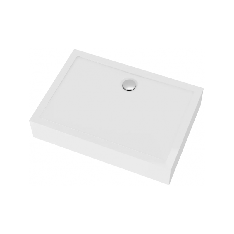 Polimat Brodzik prostokątny kompaktowy Lider 120x70 z Syfonem