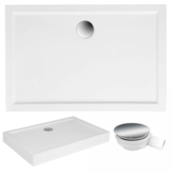 GOLIAT Elegance - Kompaktowy Brodzik 90x80 + Syfon Gratis! Idealny do Nowoczesnych Łazienek