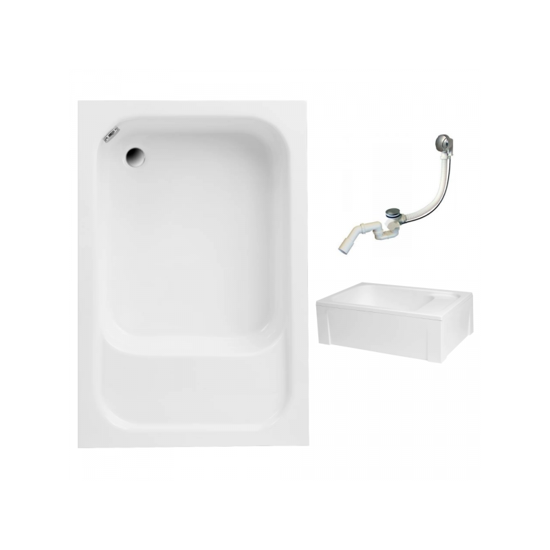 Luksusowy Brodzik RONI 120x80 z Wygodnym Siedziskiem i Gratisowym Syfonem