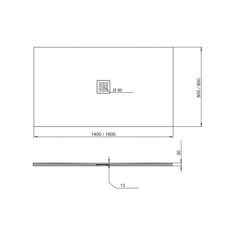 Perfetto Brodzik 160x80 Biały Połysk z Syfonem Gratis! Trwałość i Elegancja w Każdej Łazience!