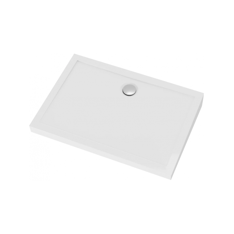 Polimat Brodzik prostokątny posadzkowy Lider 90x70 z Syfonem