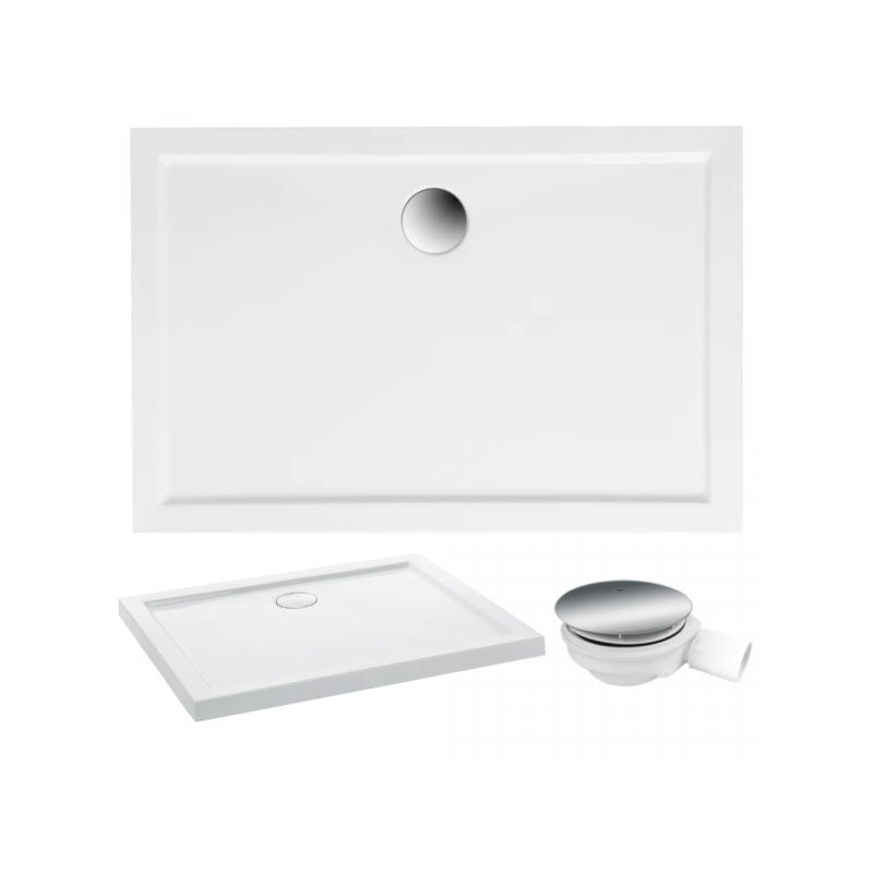 Brodzik podłogowy GOLIAT 100x90, elegancja i wygoda minimalizmu, syfon gratis!