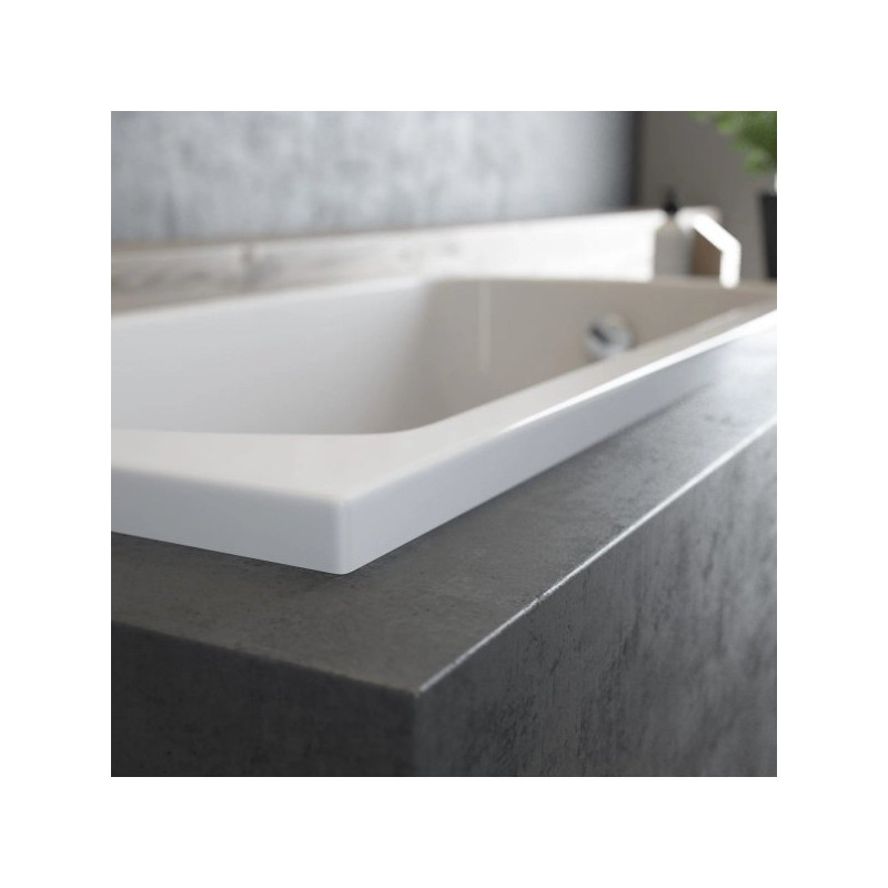 Elegancka wanna akrylowa Polimat Classic 170x70 cm z syfonem i nogami w komplecie