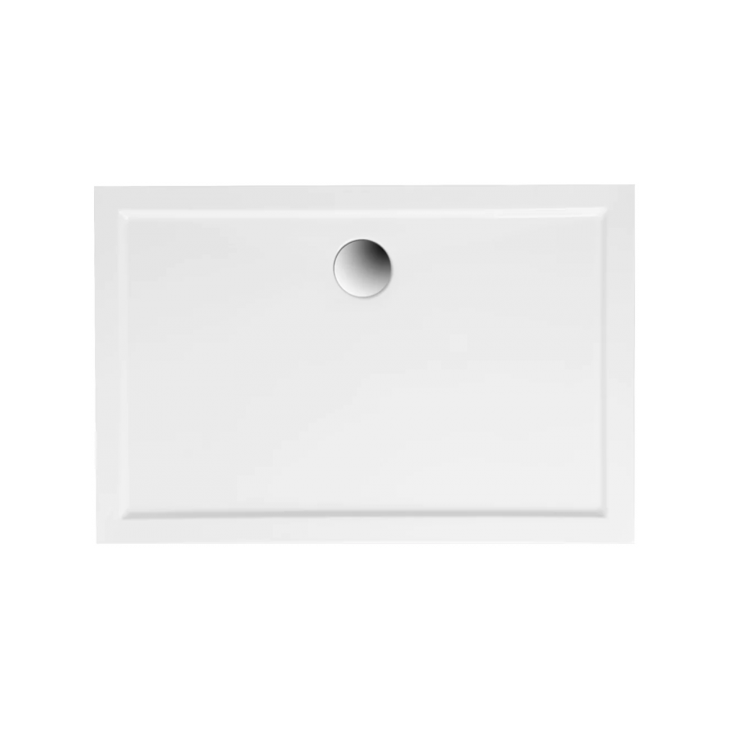 Polimat Brodzik prostokątny posadzkowy Goliat 120x90 z Syfonem