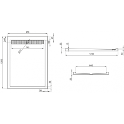 Elegancki Brodzik WEST 120x90 z Rusztem i Gratisowym Syfonem - Komfort w Twojej Łazience!